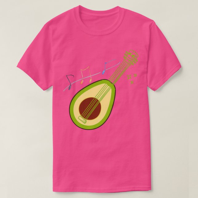 Avocado Guitar 2 T-Shirt (Design Front)