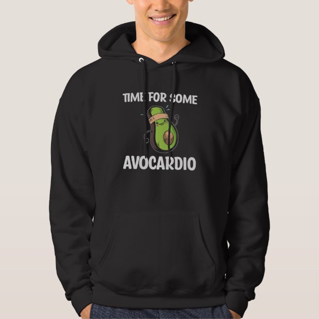 Avocado  Healthy Fruit Guacamole Vegetarian Vegan Hoodie (Front)
