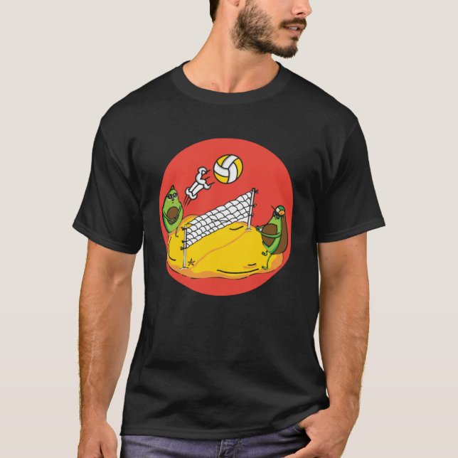 Avocado  Healthy Fruit Guacamole Vegetarian Vegan T-Shirt (Front)