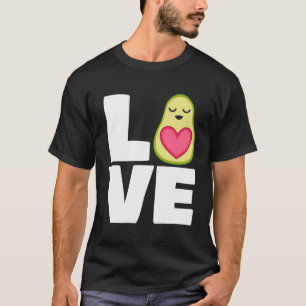 Avocado Heart Avocado Fruit Guac Guacamole Lover T-Shirt