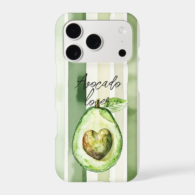 Avocado Heart Green Stripes (Back)