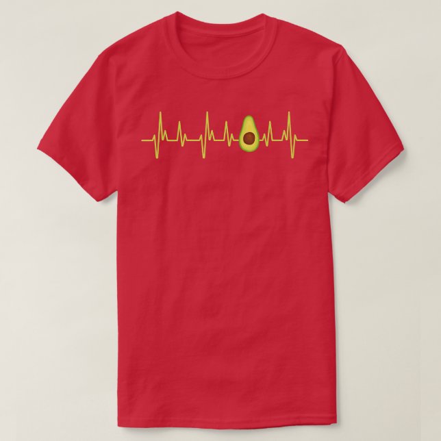 Avocado Heartbeatavocado for men and women   T-Shirt (Design Front)