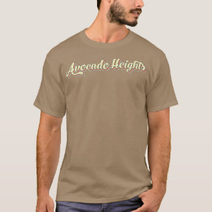Avocado Heights T Retro Art Baseball Font Vintage T-Shirt