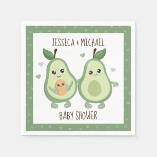 Avocado Holy Guacamole Baby Shower Napkins
