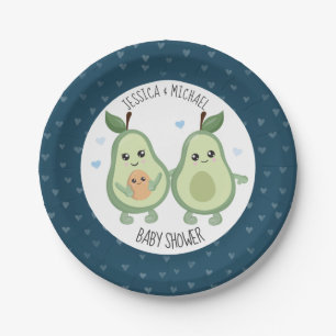 Avocado Holy Guacamole Baby Shower Paper Plate