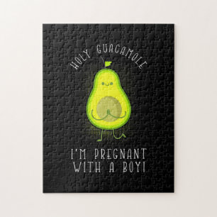 Avocado I Am Pregnant With A Boy Jigsaw Puzzle
