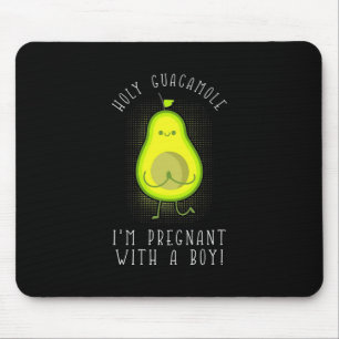 Avocado I Am Pregnant With A Boy Mouse Mat
