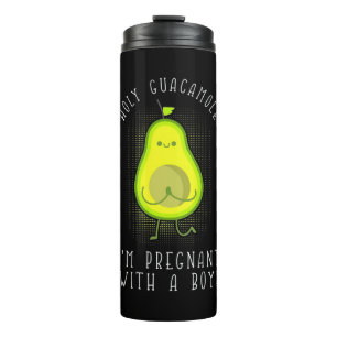 Avocado I Am Pregnant With A Boy Thermal Tumbler