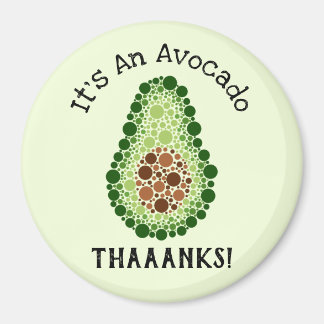 Avocado In Dots Magnet