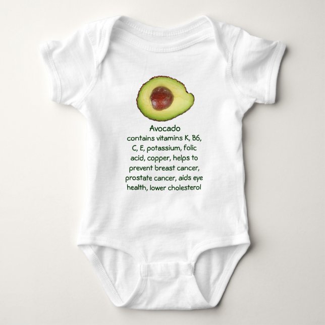 Avocado infant onsie creeper (Front)