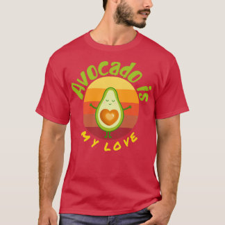 Avocado is my love Avocado Gift Vegan Vegetarian V T-Shirt