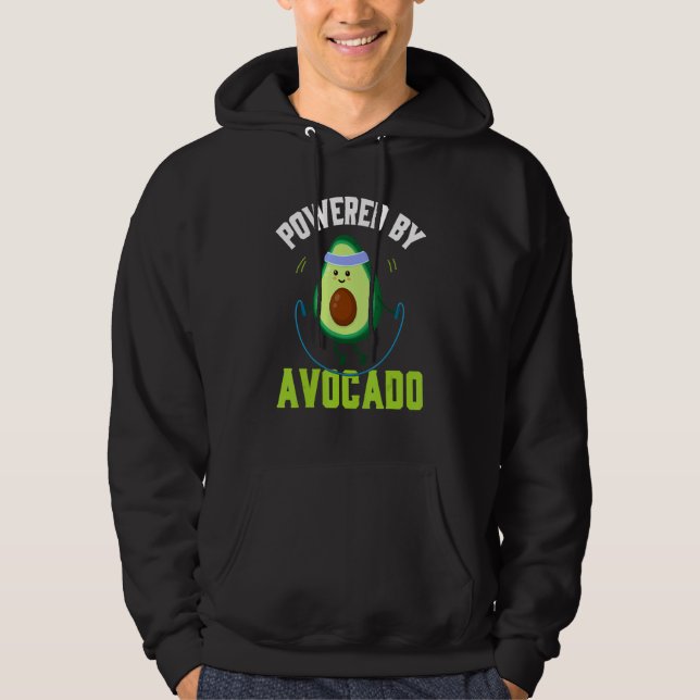 Avocado Jump Rope Jumping Skipping Keto Cardio Hoodie (Front)