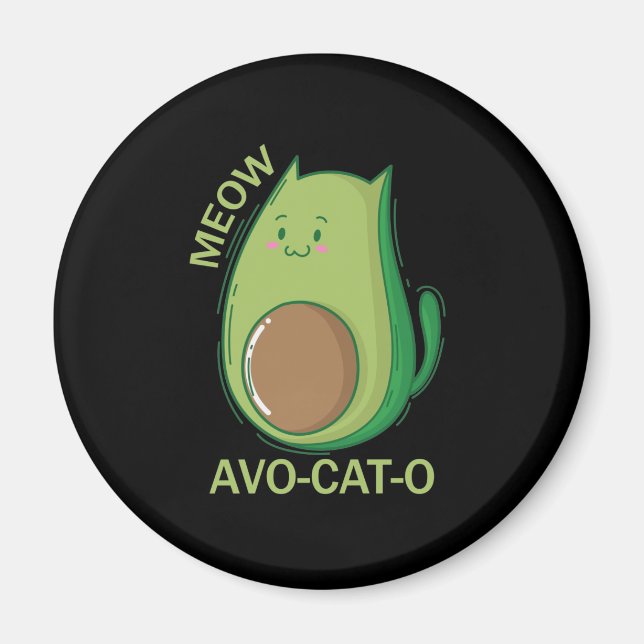 Avocado Katzen Avo-Cat-O Magnet (Front)