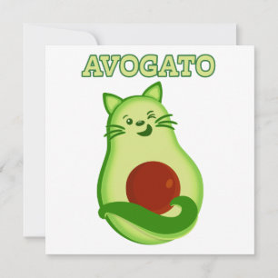 Avocado Keto Kitty Cat Winking At You
