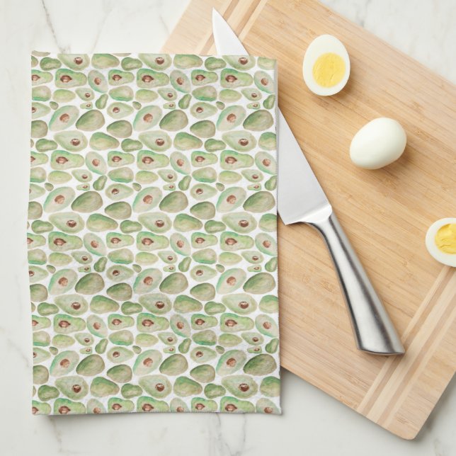 Avocado Kitchen Tea Towel (Quarter Fold)