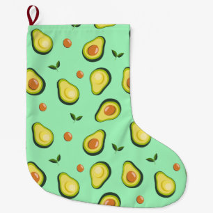 Avocado Large Christmas Stocking