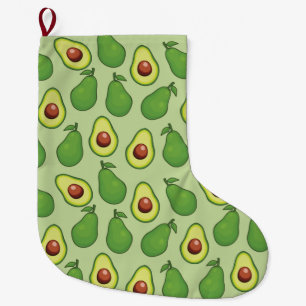 Avocado Large Christmas Stocking