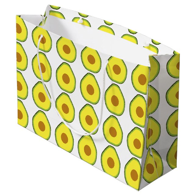 Avocado Large Gift Bag (Back Angled)