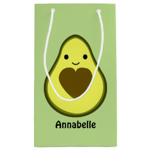 Avocado Love Cute Avocado with a heart Pit Small Gift Bag