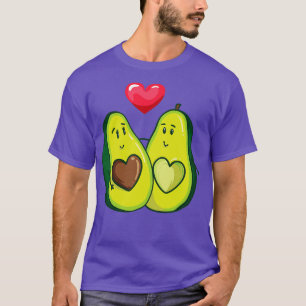 Avocado Love Heart Cute Vegan Vegetarian Gift T-Shirt