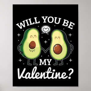 Avocado Love Loving Valentine Poster