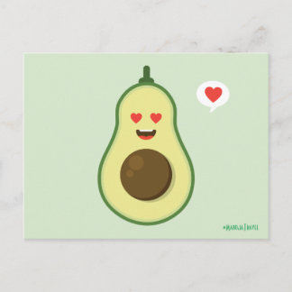 Avocado Love Postcard