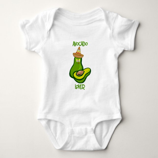 Avocado Lover Baby Bodysuit (Front)