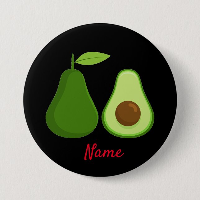 Avocado Lover Design Thunder_Cove 7.5 Cm Round Badge (Front)