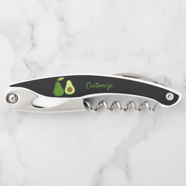 Avocado Lover Design Thunder_Cove Corkscrew (Front)