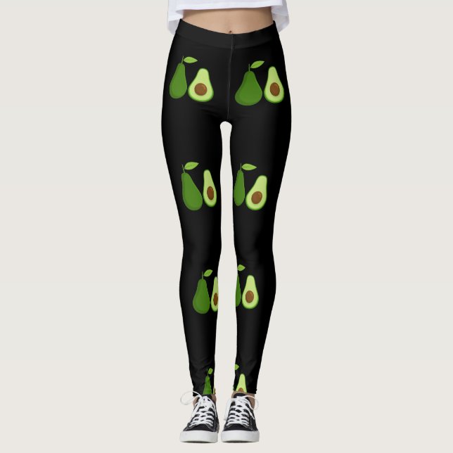 Avocado Lover Design Thunder_Cove Leggings (Front)