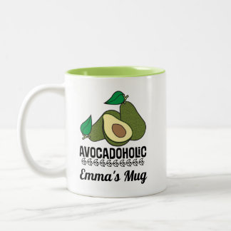 Avocado Lover Personalised Gift Two-Tone Coffee Mug