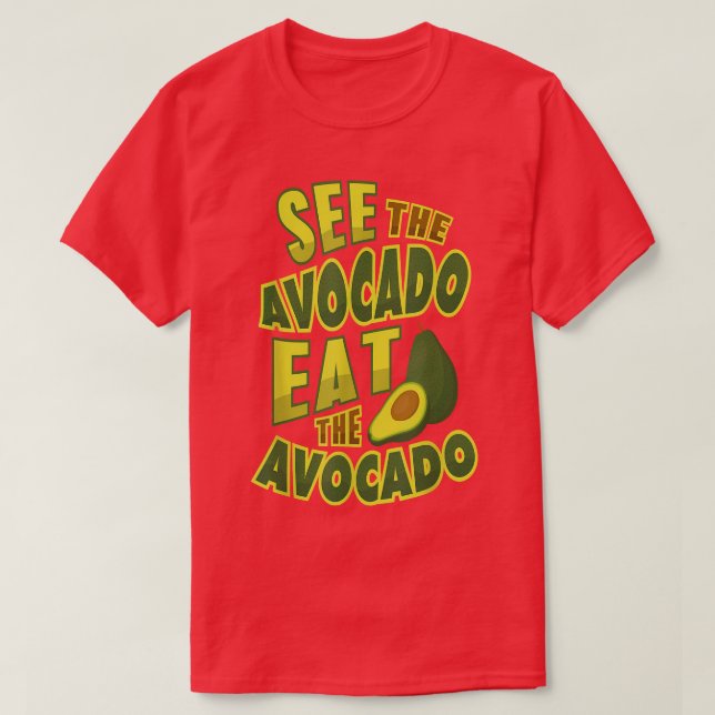 Avocado Lover Vegan FunnyGift  T-Shirt (Design Front)