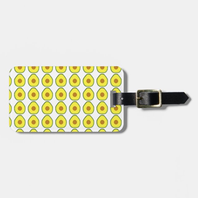 Avocado Luggage Tag (Front Horizontal)