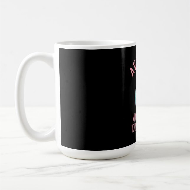 Avocado Makes Me Happy Coffee Mug (Left)