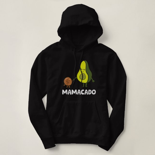 Avocado Mama Avocado Mum Funny Avocado Mamacado  Hoodie (Design Front)