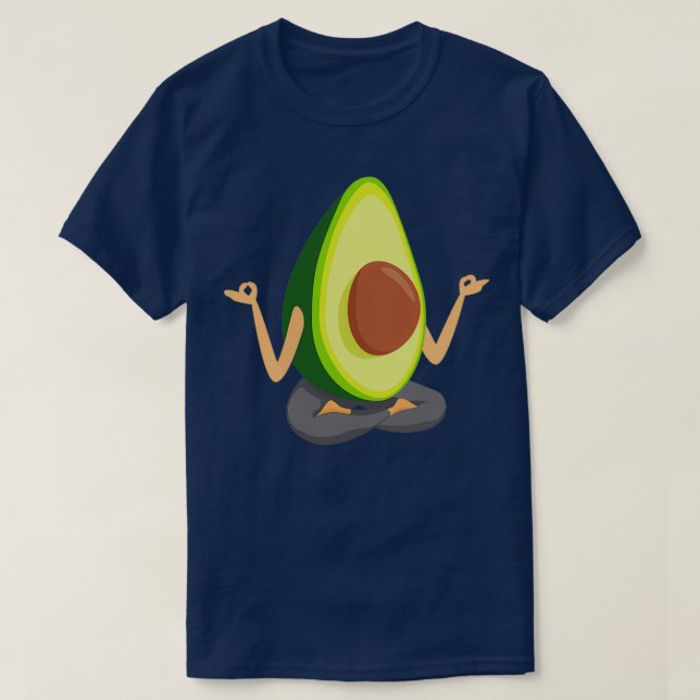 Avocado Meditation T-Shirt (Design Front)