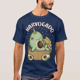 Avocado Narwhal Narvocado Funny Cute Food T-Shirt