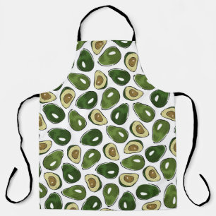 Avocado pattern apron