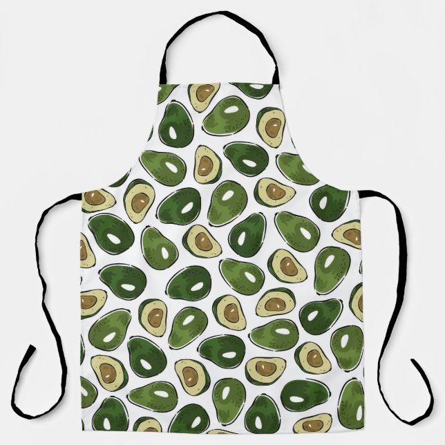 Avocado pattern apron (Front)