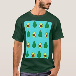 Avocado pattern Blue T-Shirt