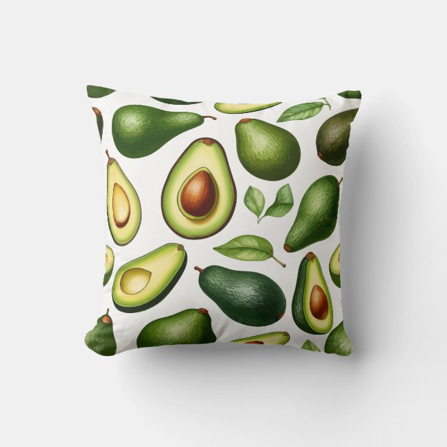 Avocado pattern cushion (Front)