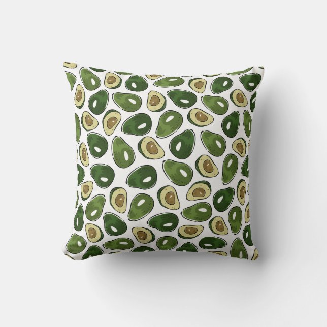 Avocado pattern cushion (Front)