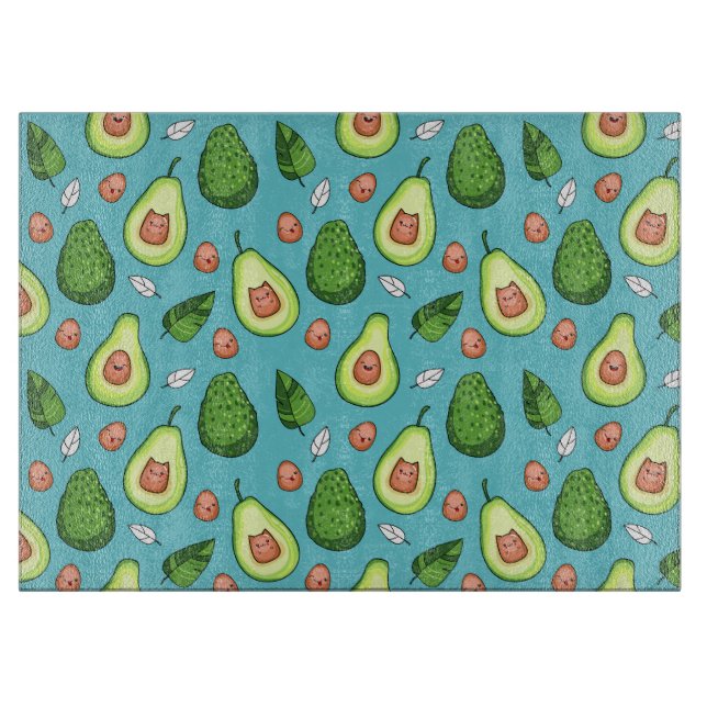Avocado Pattern Cutting Board (Front)