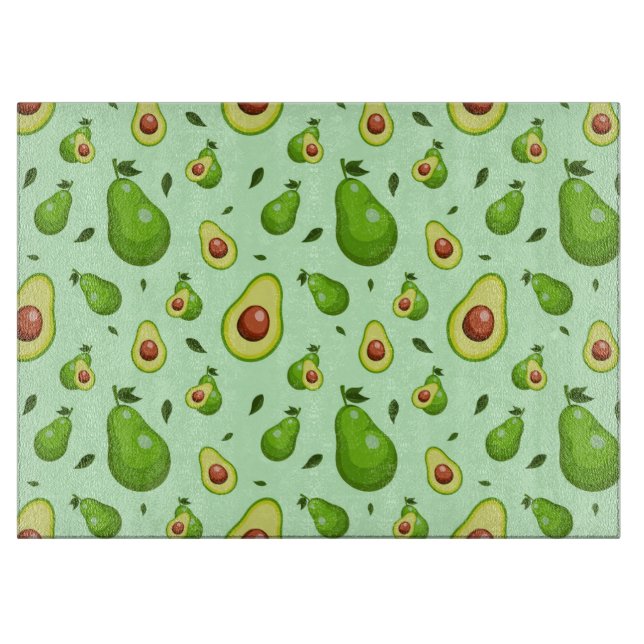 Avocado Pattern Cutting Board (Front)