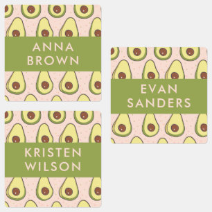 Avocado Pattern Kids Back to School Waterproof