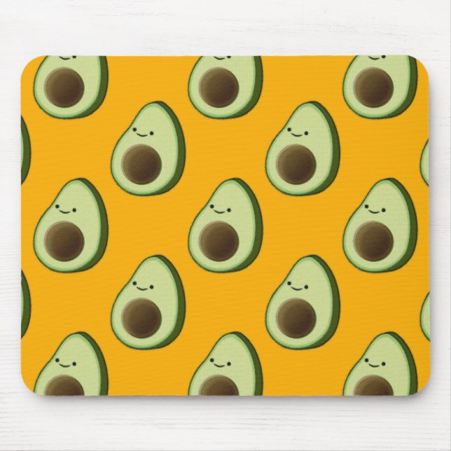 Avocado Pattern Mouse Mat (Front)