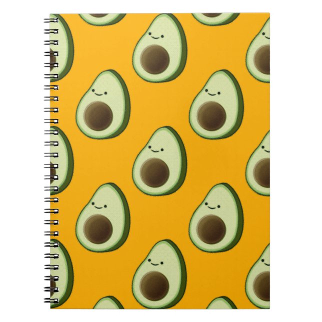 Avocado Pattern Notebook (Front)