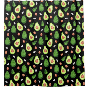 Avocado Pattern Shower Curtain