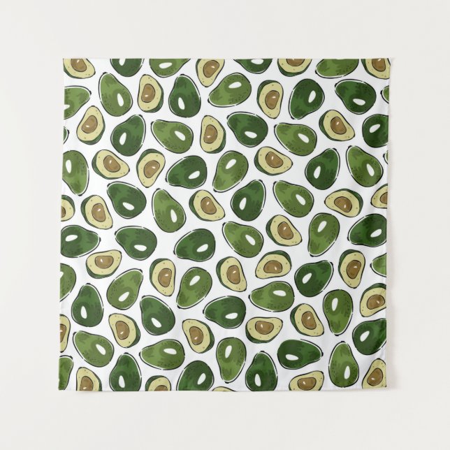 Avocado pattern tapestry (Front)