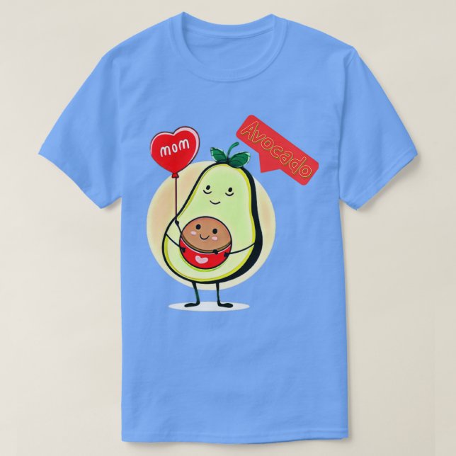 Avocado Plush mum Funny T-Shirt (Design Front)